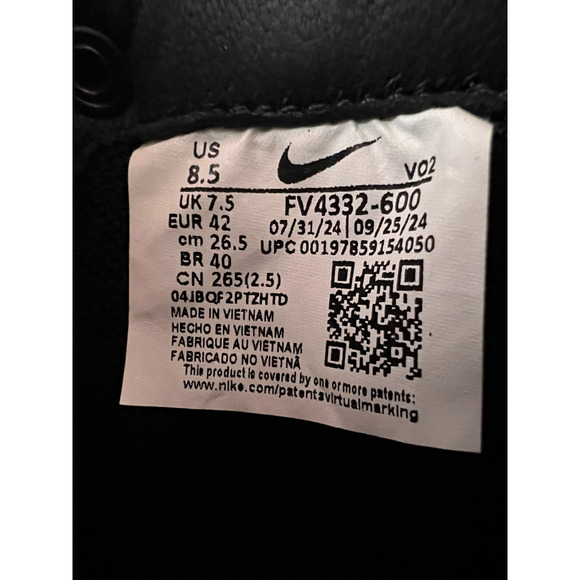 Nike Cygnal University Red Black FV4332-600 Shoes Men's Size 8.5 - Picture 12 of 12